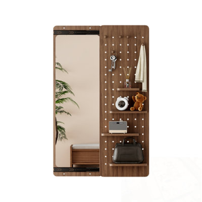 Wall-mounted full-length Chesney with shelf storage