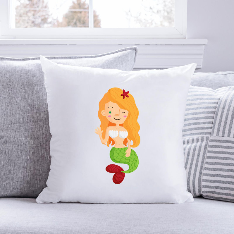 Nautical Sea Life_328 - Coussin décoratif en polyester, H 16 po x l 16 po