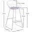 Tabourets de bar à hauteur de comptoir Modern Modern avec structure en métal incurvée et siège rembourré en similicuir-1720828756