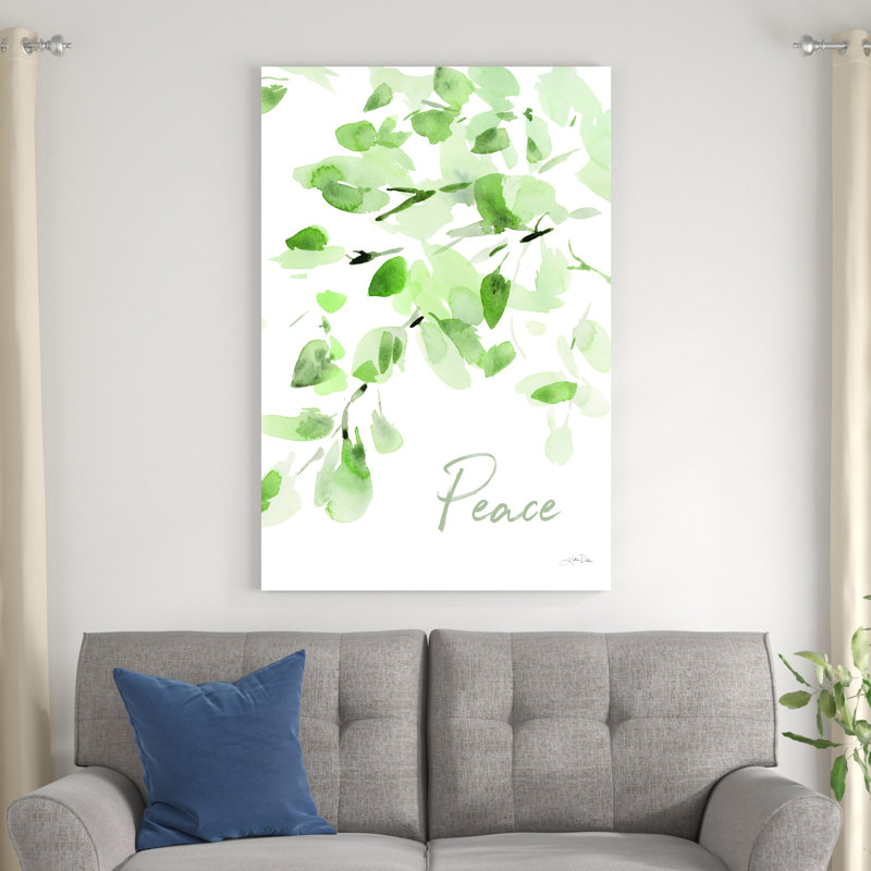 " Cascading Branches I Peace " by Katrina Pete Painting Print, 48" H x 32" W x 1.25" D