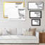 Cerf noir et blanc croquis - reproduction de cadre flottant sur toile-917222968-917222967