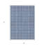 Tapis extérieur lavable géométrique bleu marine et ivoire 5 pi x 8 pi