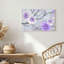 Art mural sur toile Gallery Wrap pour le salon, la chambre à coucher, le bureau ou le vestibule - Décoration murale décorative avec roses mauves-129336091-129336089