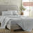 Whisper Organics, 100% Organic Cotton Sheets - 300 Thread Count Bed Sheets Set - Premium Quality Sheets - Deep Pocket Sheet Set - GOTS Certified, Ivory Stripe (Twin XL Size)-117278026-117278036