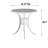 Caswell Round Metal Outdoor Bar Table With Umbrella Hole , 42'' in. W 42'' in. D