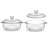 Ensemble de plats de cuisson en verre avec couvercle en verre 2 pièces Libbey Baker's Basics