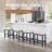 24 Inch Metal Saddle Upholstered Counter Barstools (Set Of 3)-1504751050-1504751029