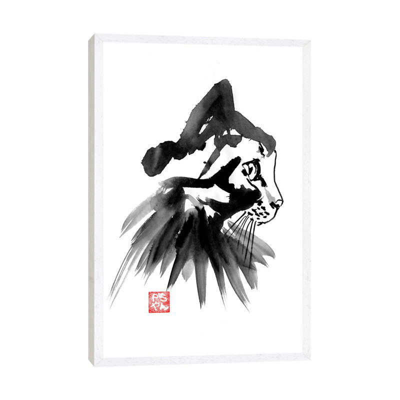 Paddie by Péchane - Print on Canvas, White Framed, 66.04 cm H x 45.72 cm W