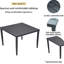 Table de salle à manger Ember Black Patio 40 po x 40 po