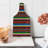 Ambesonne Cinco de Mayo Tempered Glass Cutting Board Vertical Lines Design Multicolor