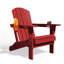 Chaise Adirondack pliante en polyéthylène haute densité Delman avec porte-gobelet double-1361014024