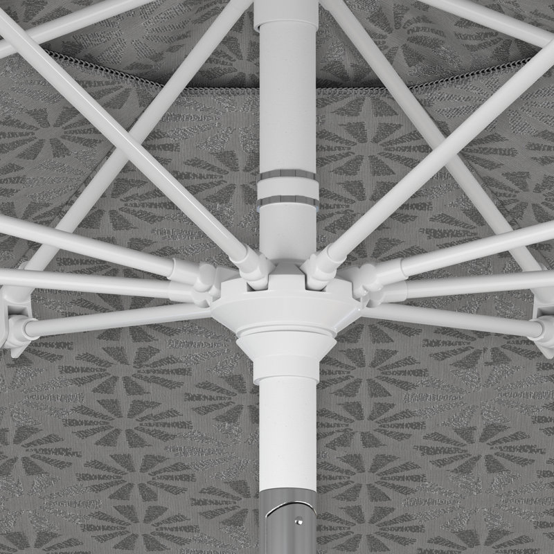 Parasol de marché 9 pi Santana Praneeth, Spiro graphite - Pacifica Premium