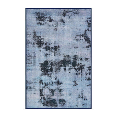 Tapis décoratif multicolore à motif abstrait