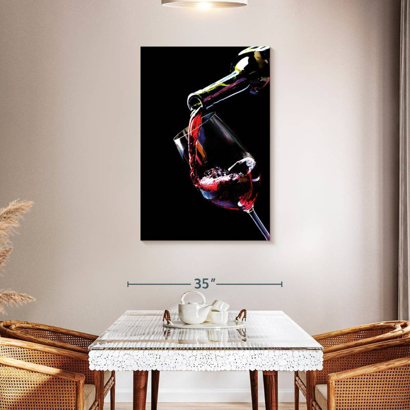 Yarlin Red Wine Stream, 30" H x 20" W