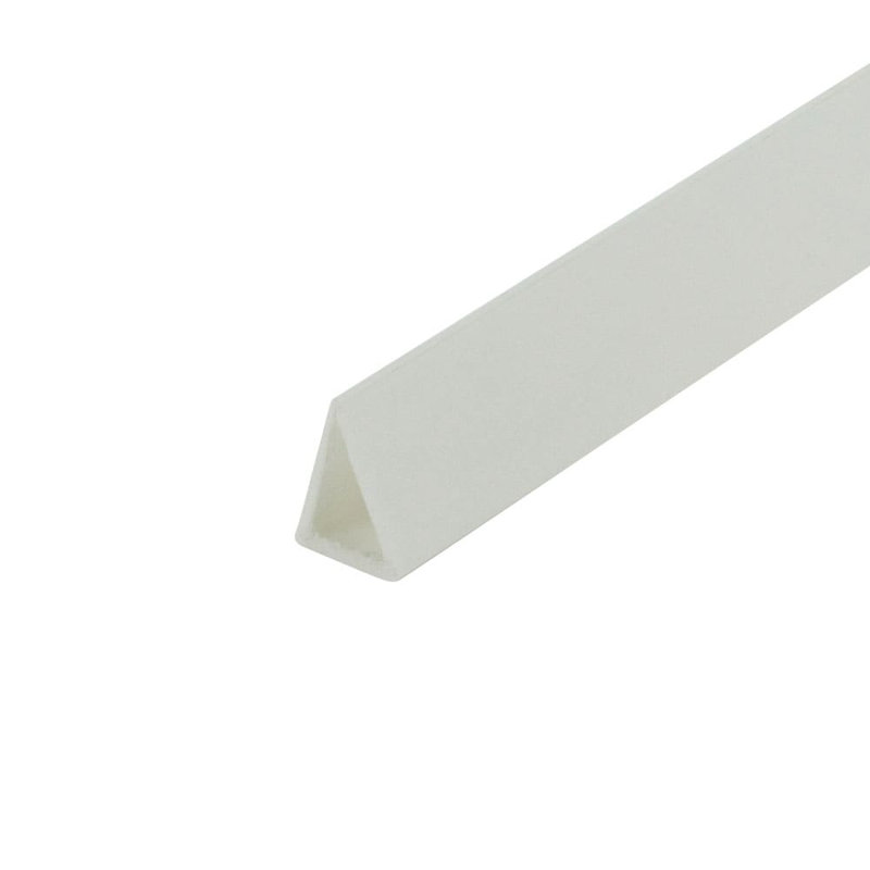 1/4 po | Styrène rigide | Moulure à pince | Paquet de (13) longueurs de 96 po, Blanc
