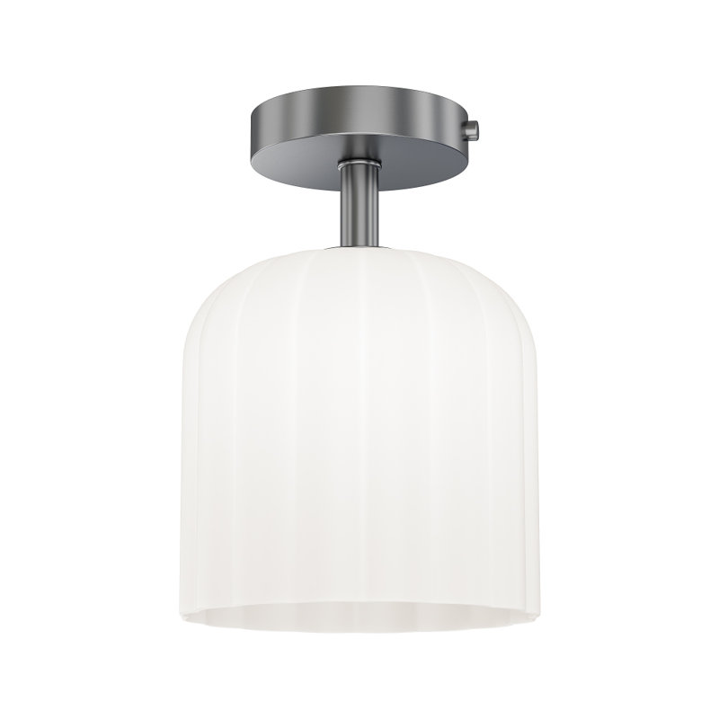 Parkmont Plug & Play 1-Light Semi Flush Mount in Transitional and Modern Style-11.33 Inches Tall and 8.8 Inches Wide