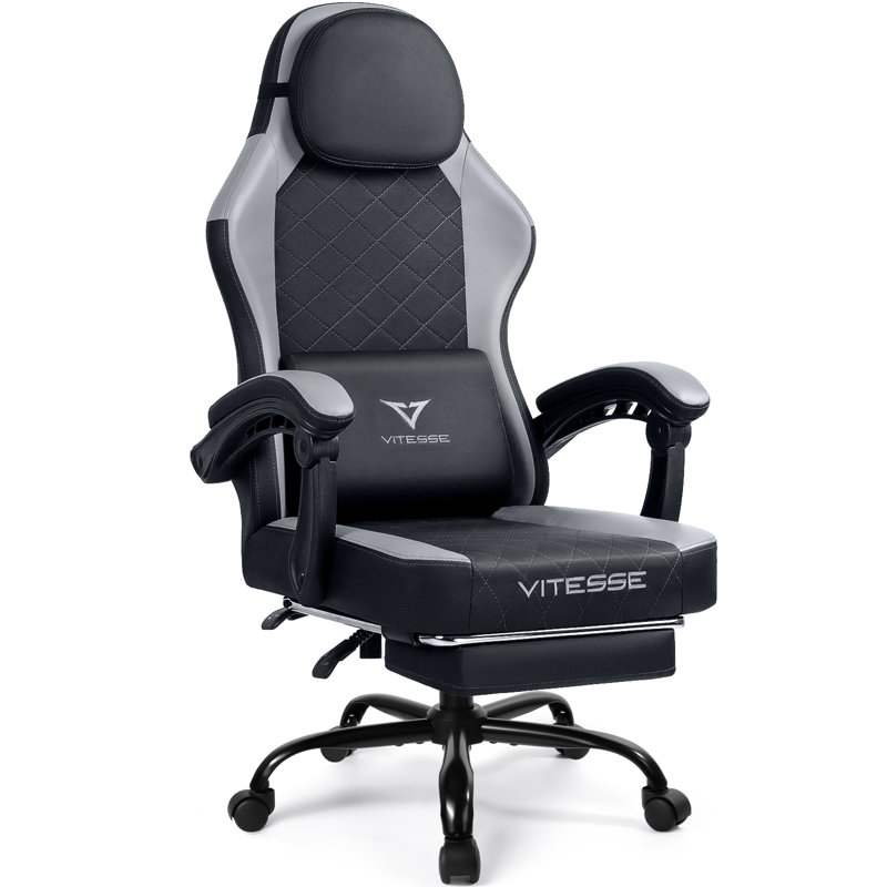 Fauteuil de jeu réglable et inclinable, Noir / gris