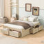 Lit plateforme double avec 6 tiroirs de rangement-1051966718-1051966717