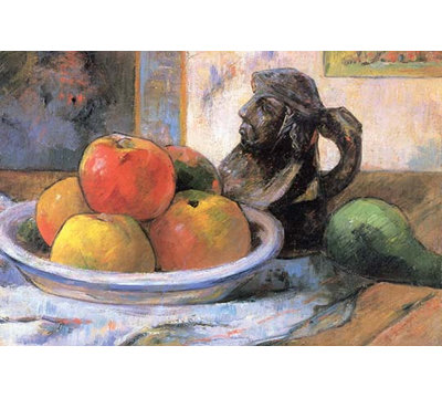 " Still Life With Apples Pears And Krag " by Paul Gauguin