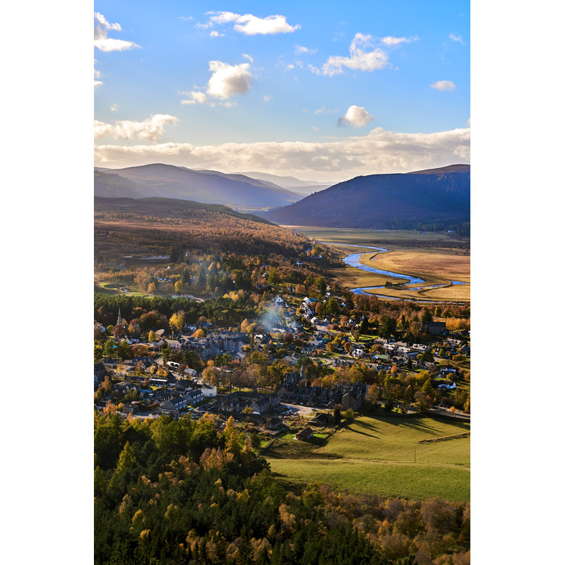 Cairngorms From Braemar Village - Wrapped Canvas Print, 91cm H x 61cm W x 3.8cm D