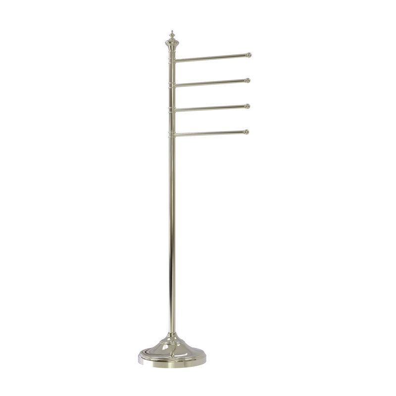 Porte-serviettes sur pied Gober, Nickel poli