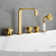 Vikran 3 Handle Deck Roman Tub Faucet with Diverter