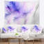 Tapisserie abstraite veines de marbre bleu vif-28496719