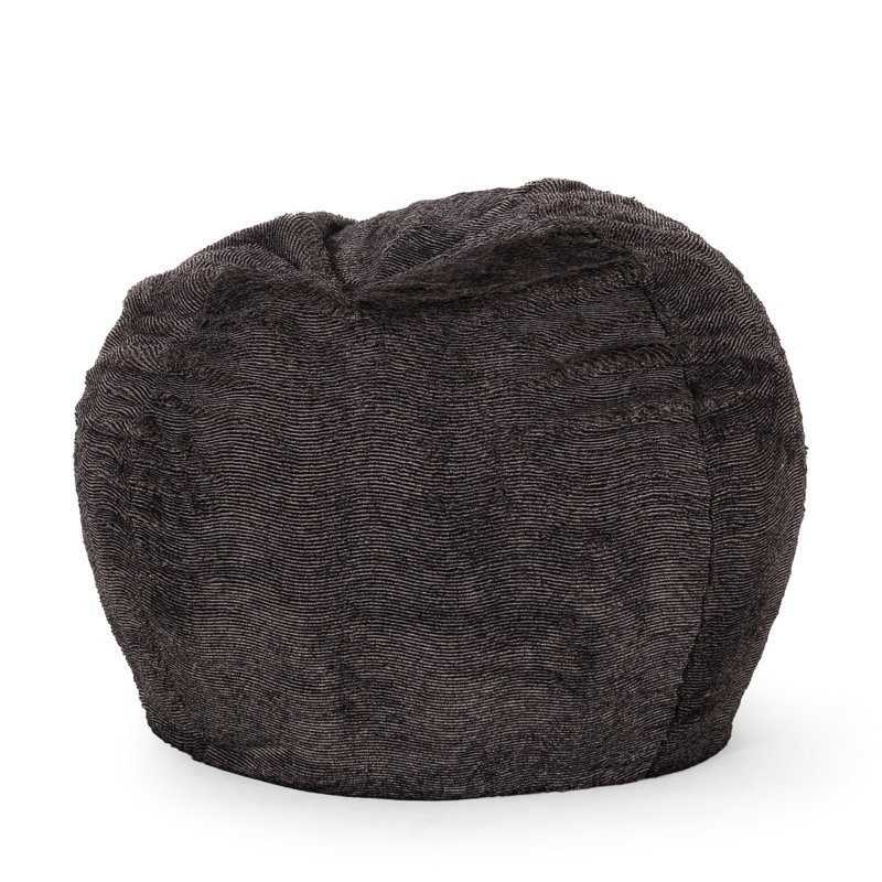 Vida 3 Foot Rounded Faux Fur Bean Bag