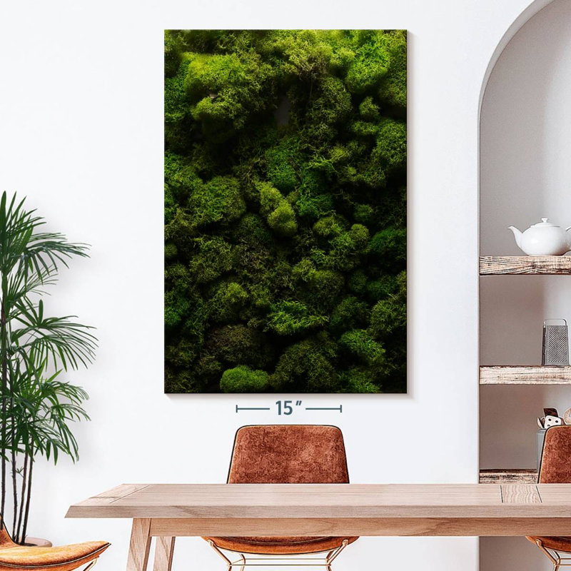 " Thick Moss " Print, 51" H x 34" W x 1.25" D