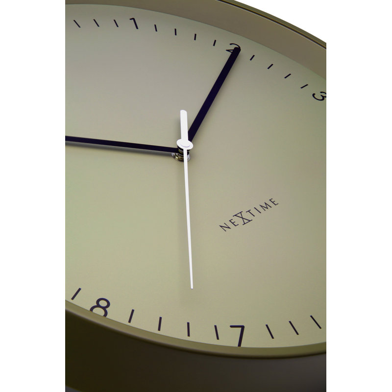 Citybeat Metal Wall Clock, Khaki