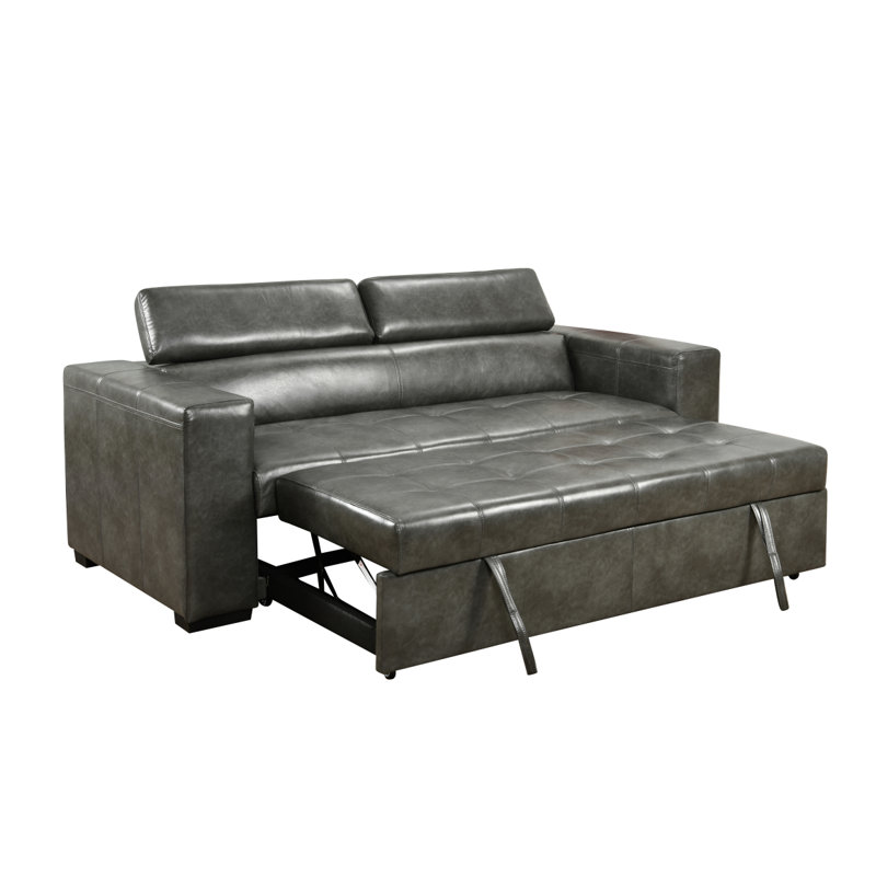 Canapé convertible moderne de 88 pouces avec lit escamotable, ensemble de canapé-lit avec appui-tête réglable