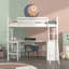 Lit mezzanine avec bureau intégré Enson par Harriet Bee-1130010326-1124022167
