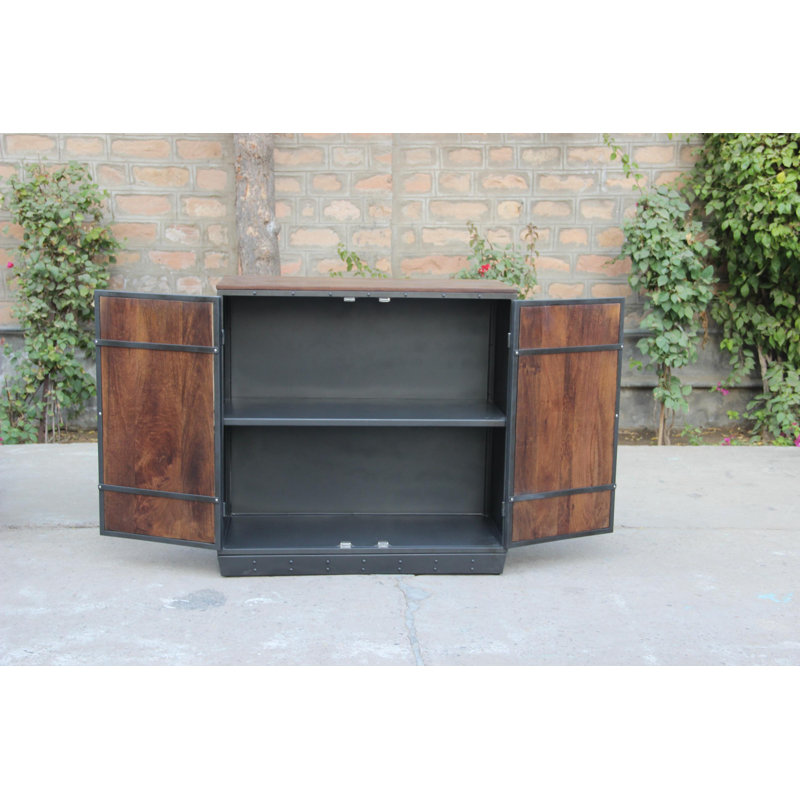 Medrano Solid Wood Accent Cabinet