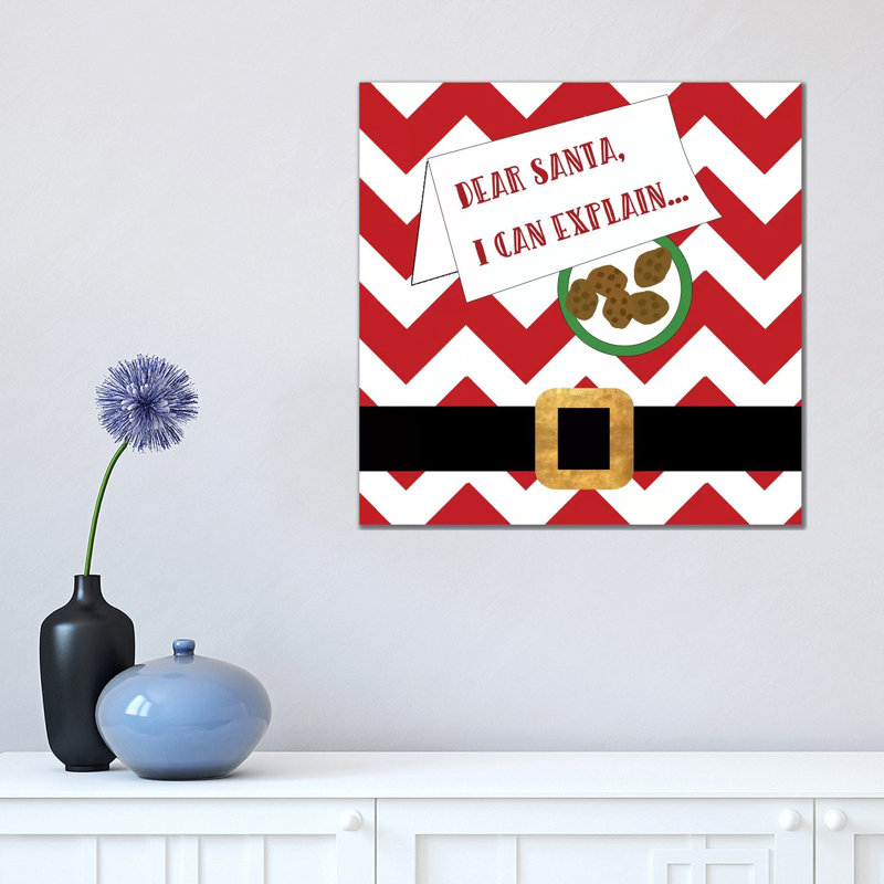 Dear Santa, I Can Explain by Anna Quach - Wrapped Canvas Print, 45.72cm H x 45.72cm W