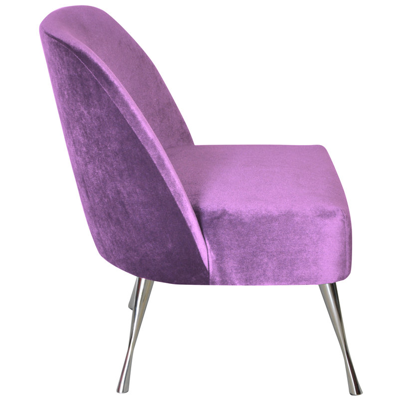 Vintage Upholstered Accent Chair, Violet