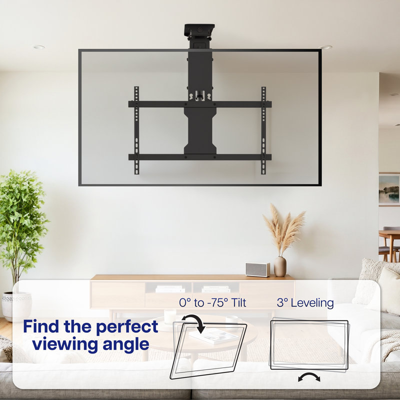 Support de plafond rabattable pour téléviseurs de 23 po à 55 po (série Mount-e-fd55), Noir