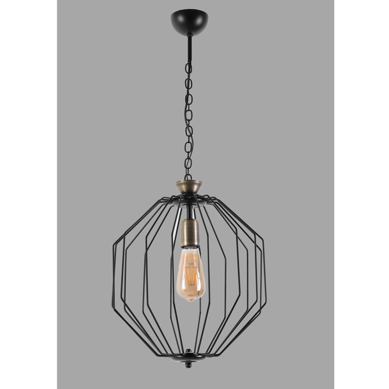 1 - Light Black Single Pendant