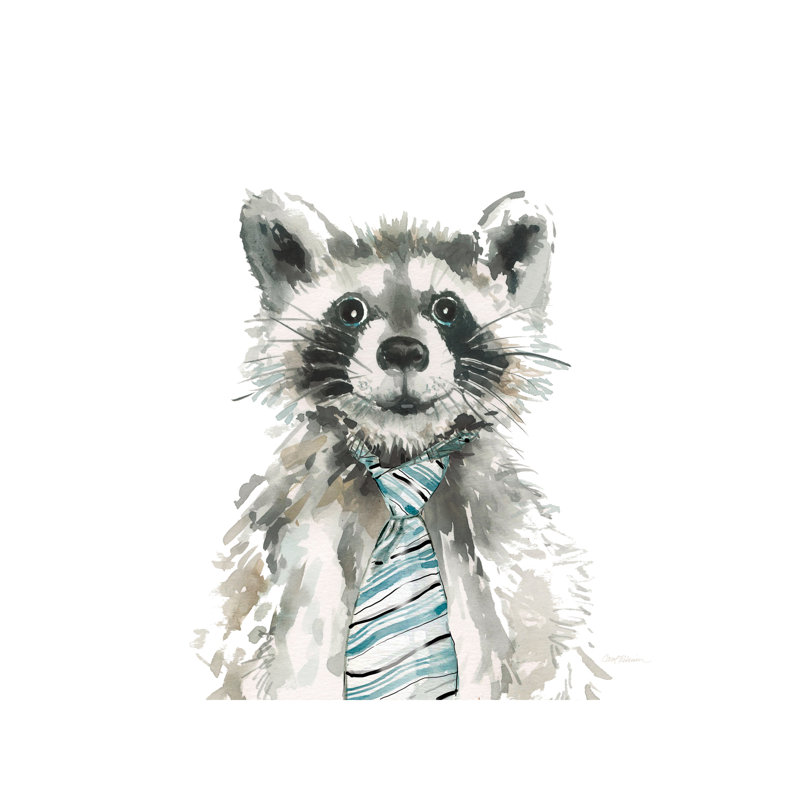 Raccoon by Carol Robinson - Wrapped Canvas Painting