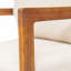 Méridienne d'extérieur pivotante, finition teck avec coussin beige