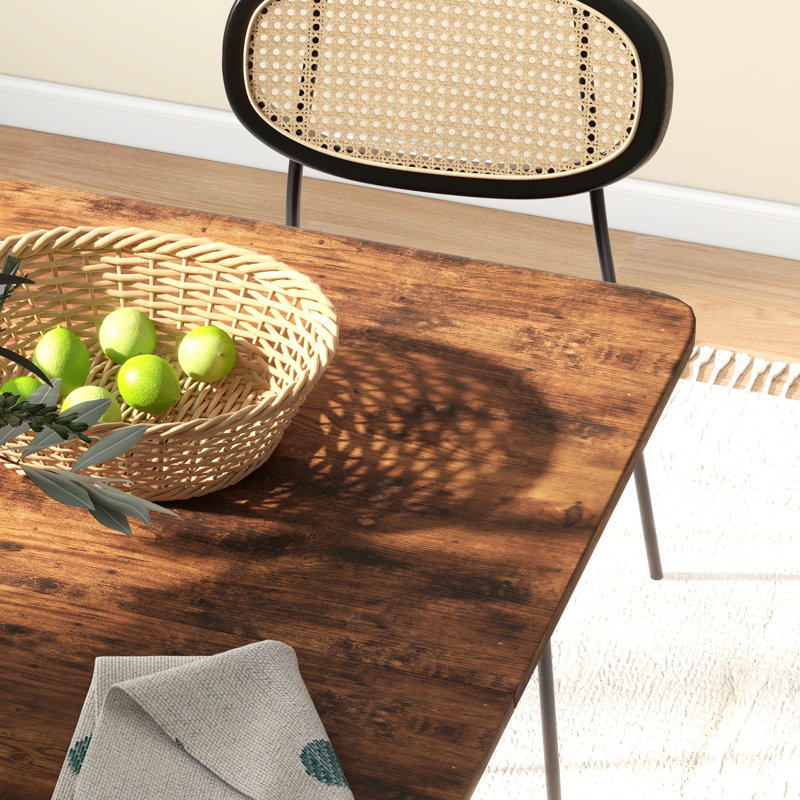 Bridgit Rectangular Dining Table, Brown/Black