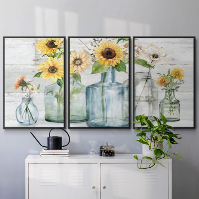 " Sunflower Extravaganza " 3 - Pieces