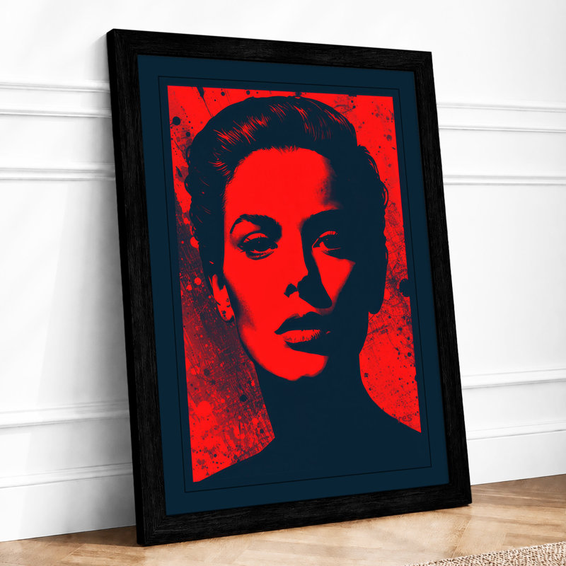 Bold Profile Portrait Modern - Print, Black, A4 - 29.7 x 21.0 cm