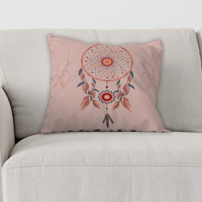 Housse de coussin carrée extérieure Dream Catcher, 26 po x 26 po