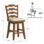 Tabouret de bar et de comptoir pivotant Fortville-1955953341-2007363855