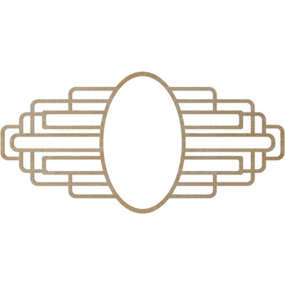 Médaillon de plafond ajouré en bois d'aulne Elizabeth