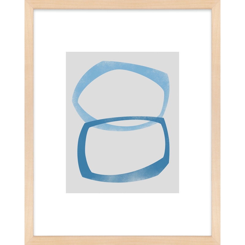 «Dillion 3» par Jacques Pilon - peinture encadrée, Érable, H 38 po x l 30 po