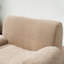 Chaise d'appoint moderne à rayures verticales en chenille rembourrée, canapé-lit simple désossé, fauteuil de lecture confortable avec sièges profonds