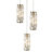 Grasmere 3 - Light Cluster Cylinder Dimmable Pendant with Crystal Accents-1195614567