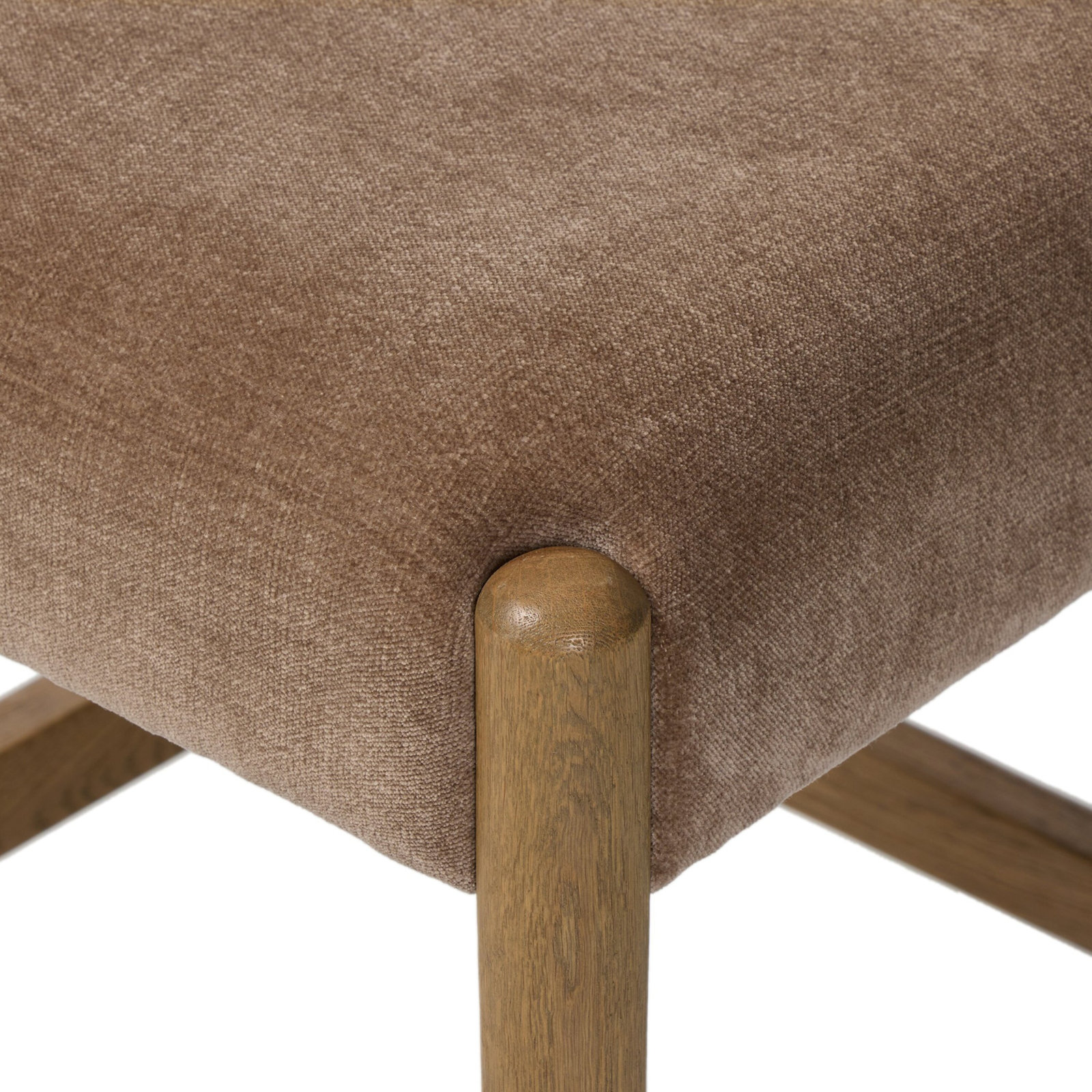 Tara 26.97 " Bar Stool, Toasted Oak, Altair Mushroom