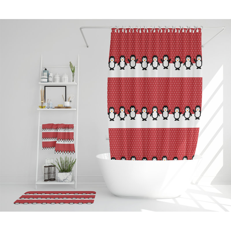 Nasibe Polyester Shower Curtain Set